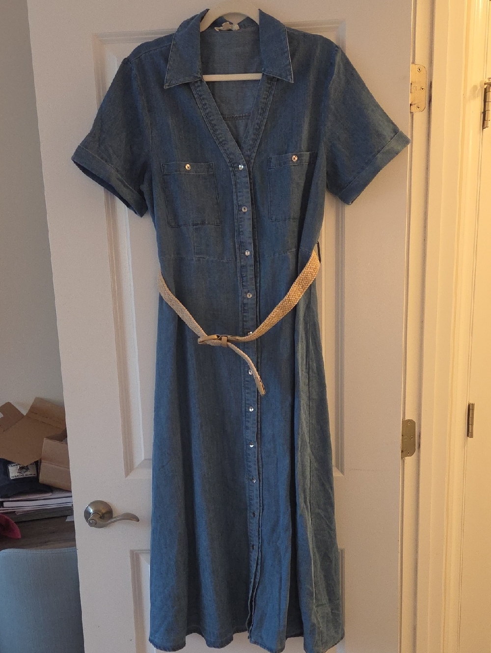 Pinkblush Maternity Denim Dress